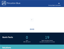 Tablet Screenshot of princetonblue.com